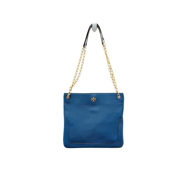 Tory Burch Marsden Swingpack‎ Leather Crossbody Bag in Blue - Picture 1 of 10